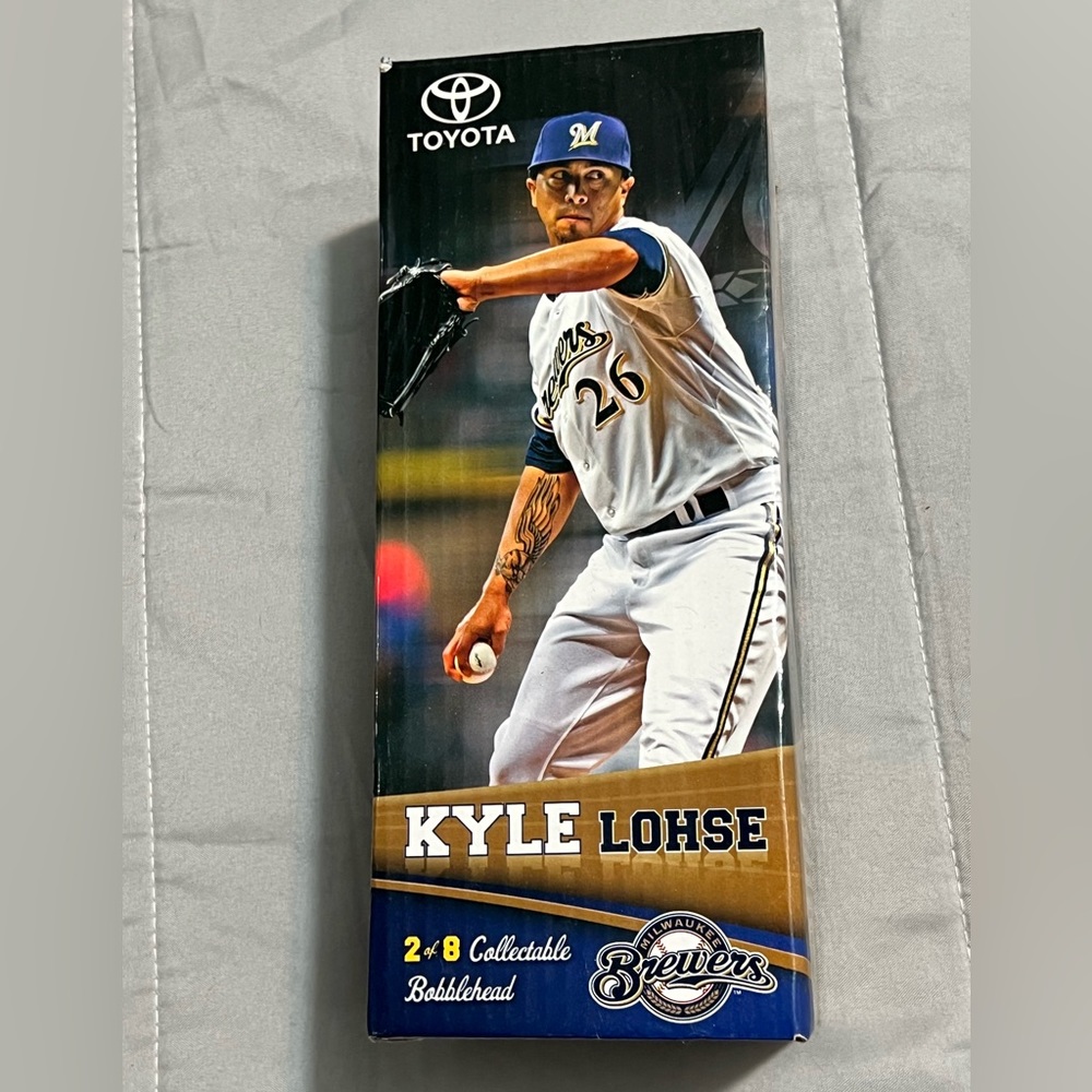 MILWAUKEE BREWERS KYLE LOHSE 2014 BOBBLEHEAD NEW IN BOX - Picture 1 of 2